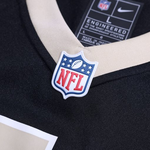New Orleans Saints Nike Custom Game Jersey – Black - Image 4