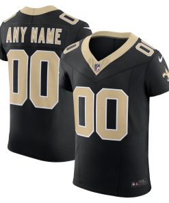 New Orleans Saints Nike Vapor F.U.S.E. Elite Custom Jersey – Black