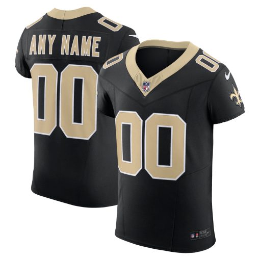 New Orleans Saints Nike Vapor F.U.S.E. Elite Custom Jersey – Black