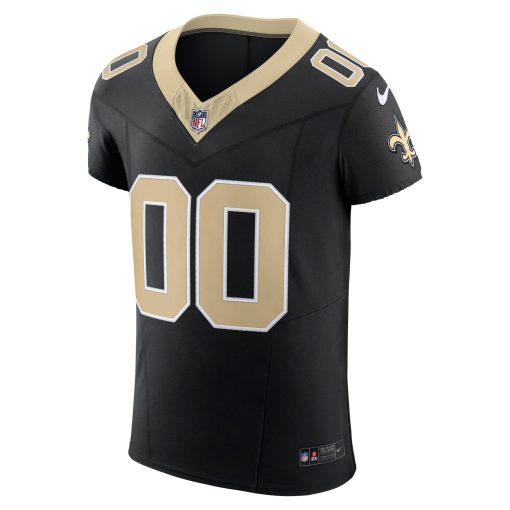 New Orleans Saints Nike Vapor F.U.S.E. Elite Custom Jersey – Black - Image 2