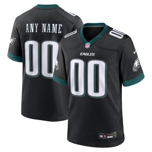 Philadelphia Eagles Nike Alternate Custom Game Jersey – Black