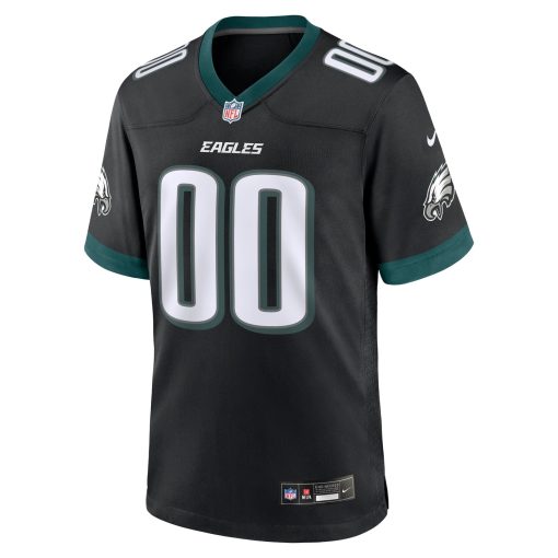 Philadelphia Eagles Nike Alternate Custom Game Jersey – Black - Image 2