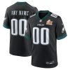 Philadelphia Eagles Nike Super Bowl LIX Custom Alternate Game Jersey – Black