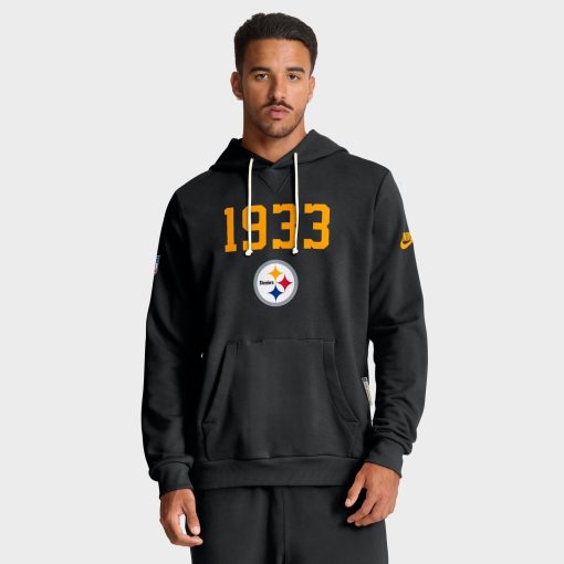 Pittsburgh Steelers Nike 1933 Sideline Performance Pullover Hoodie – Black