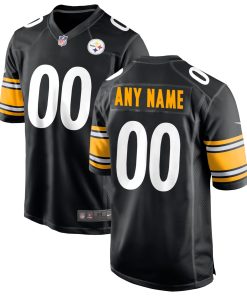 Pittsburgh Steelers Nike Custom Game Jersey – Black