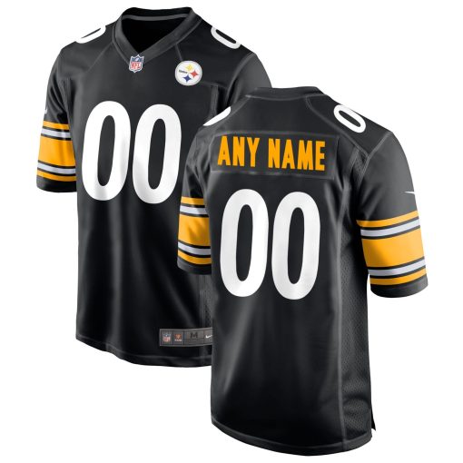 Pittsburgh Steelers Nike Custom Game Jersey – Black