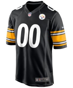 Alternative view of Pittsburgh Steelers Nike Custom Game Jersey – Black