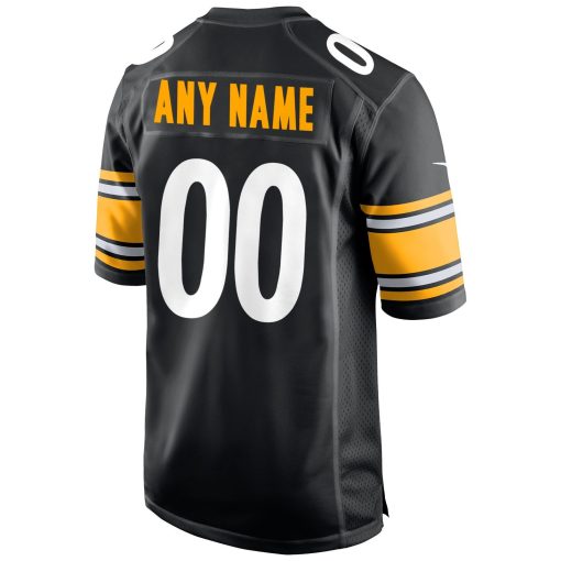 Pittsburgh Steelers Nike Custom Game Jersey – Black - Image 3