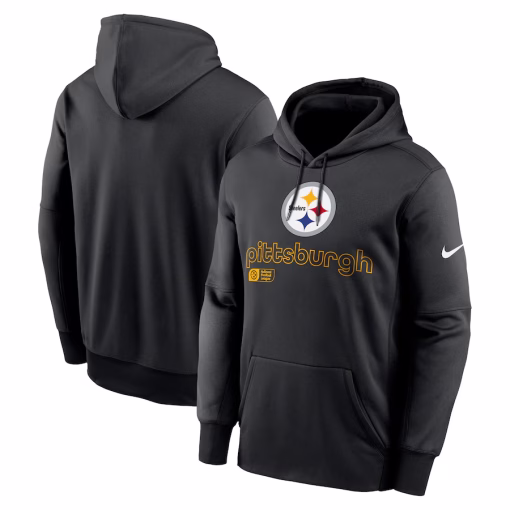 Men’s Pittsburgh Steelers Nike Black Performance Pullover Hoodie