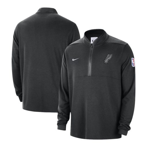 San Antonio Spurs Nike Authentic Performance Half-Zip Jacket – Black