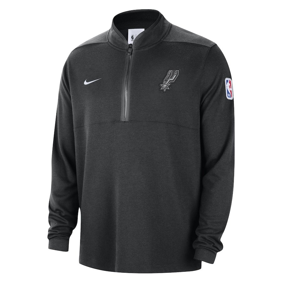 San Antonio Spurs Nike Authentic Performance Half-Zip Jacket – Black - Image 2