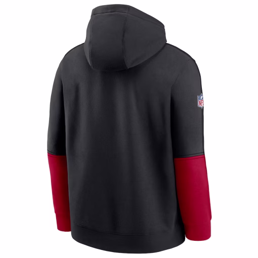 San Francisco 49ers Nike 2024 Sideline Club Pullover Hoodie – Black - Image 3