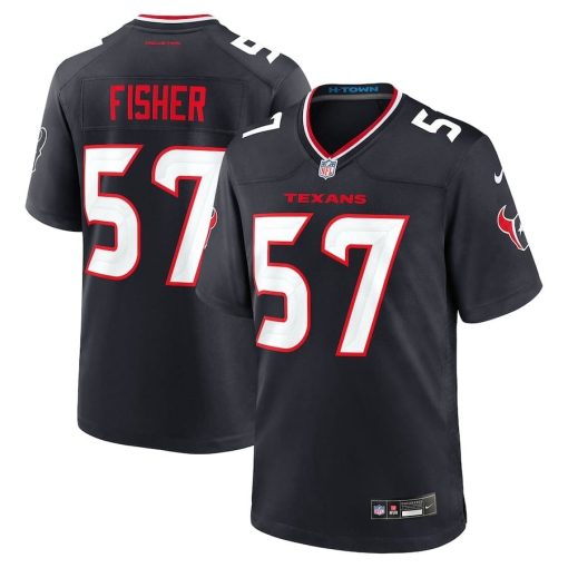 Blake Fisher Houston Texans Nike Team Game Jersey – Navy