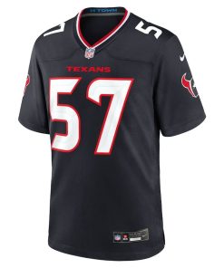 Alternative view of Blake Fisher Houston Texans Nike Team Game Jersey – Navy