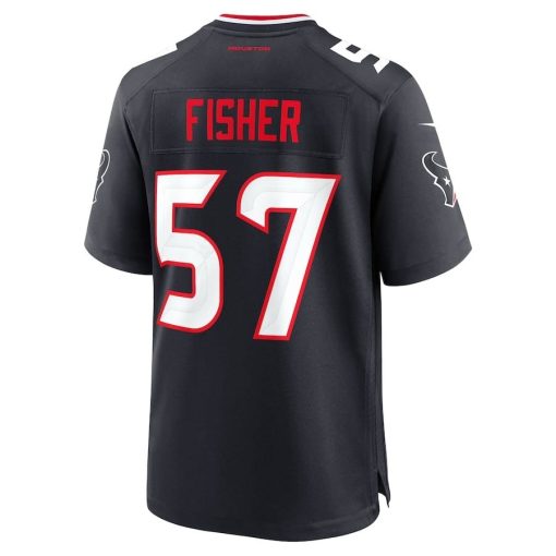 Blake Fisher Houston Texans Nike Team Game Jersey – Navy - Image 3