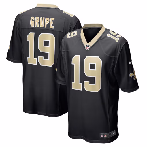 Blake Grupe New Orleans Saints Nike Team Game Jersey – Black