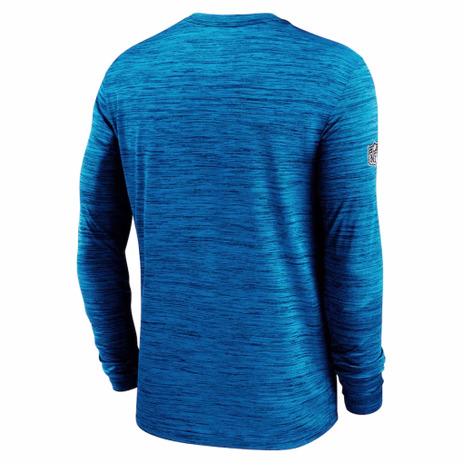 Carolina Panthers Nike 2024 Sideline Velocity Performance Long Sleeve T-Shirt – Blue - Image 3