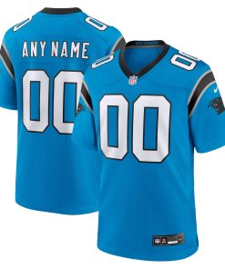 Carolina Panthers Nike Alternate Custom Game Jersey – Blue