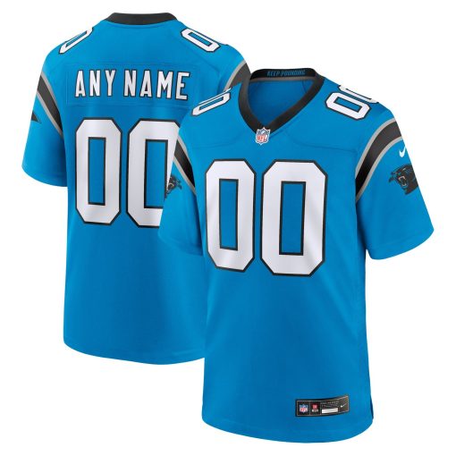 Carolina Panthers Nike Alternate Custom Game Jersey – Blue