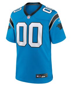 Alternative view of Carolina Panthers Nike Alternate Custom Game Jersey – Blue