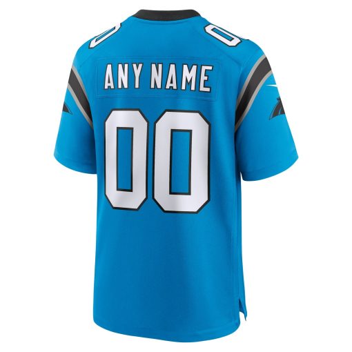Carolina Panthers Nike Alternate Custom Game Jersey – Blue - Image 3