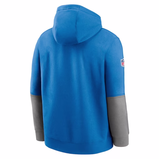 Detroit Lions Nike 2024 Sideline Club Pullover Hoodie – Blue - Image 3