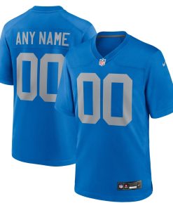 Detroit Lions Nike Alternate Custom Game Jersey – Blue