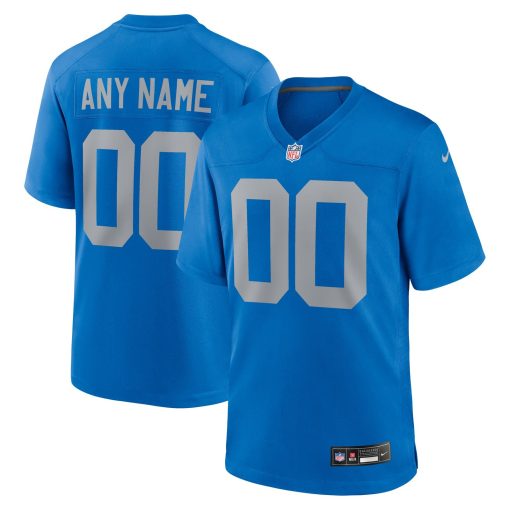 Detroit Lions Nike Alternate Custom Game Jersey – Blue