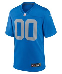 Alternative view of Detroit Lions Nike Alternate Custom Game Jersey – Blue
