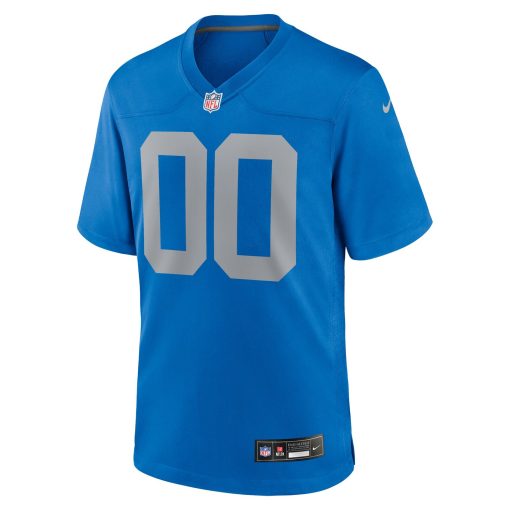 Detroit Lions Nike Alternate Custom Game Jersey – Blue - Image 2
