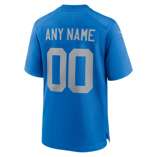 Detroit Lions Nike Alternate Custom Game Jersey – Blue - Image 3