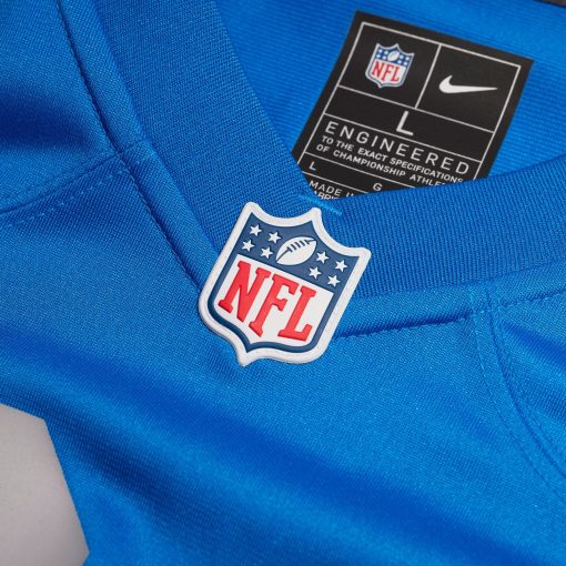 Detroit Lions Nike Alternate Custom Game Jersey – Blue - Image 4