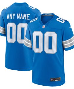 Detroit Lions Nike Custom Game Jersey – Blue