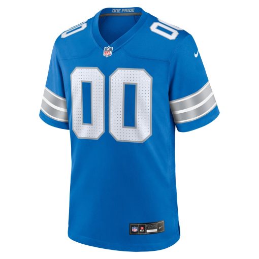 Detroit Lions Nike Custom Game Jersey – Blue - Image 2