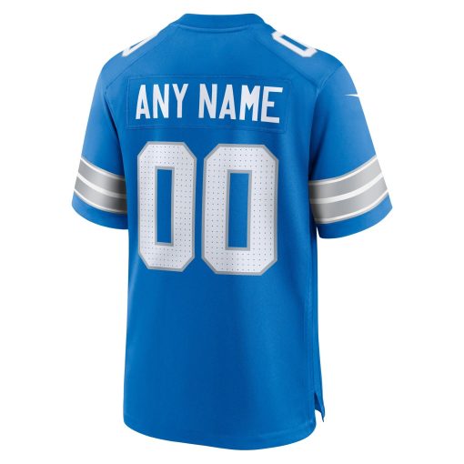 Detroit Lions Nike Custom Game Jersey – Blue - Image 3
