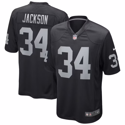Bo Jackson Las Vegas Raiders Nike Game Retired Player Jersey – Black