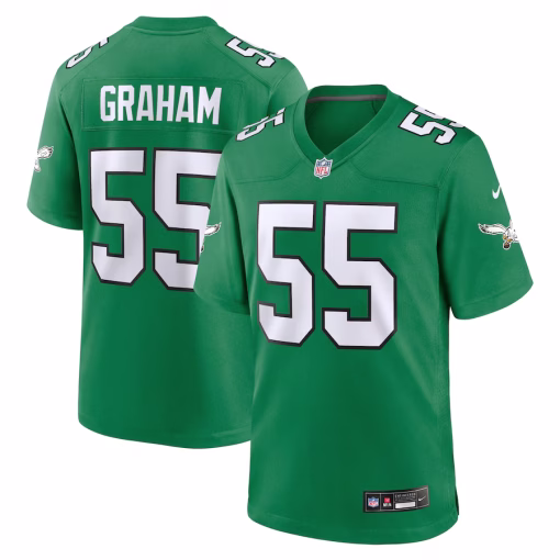 Men’s Philadelphia Eagles Brandon Graham Nike Kelly Green Alternate Game Jersey