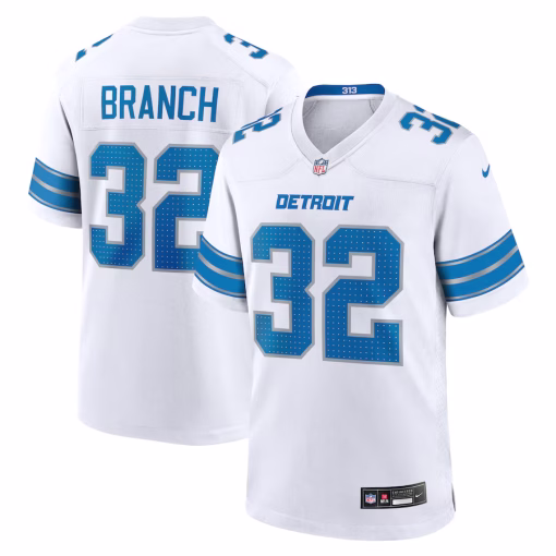 Brian Branch Detroit Lions Nike White Game Jersey – White