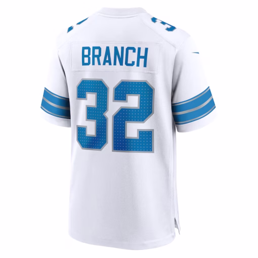 Brian Branch Detroit Lions Nike White Game Jersey – White - Image 3