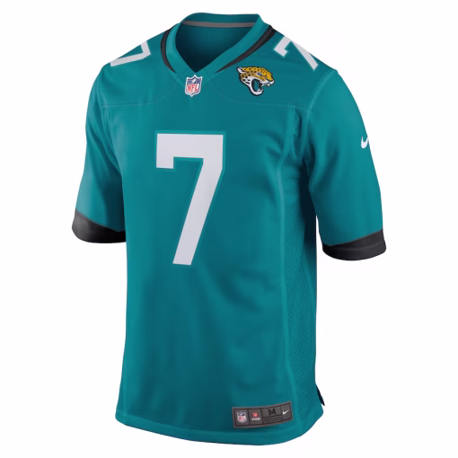 Brian Thomas Jr Jacksonville Jaguars Nike Player Game Jersey – Teal - Image 2