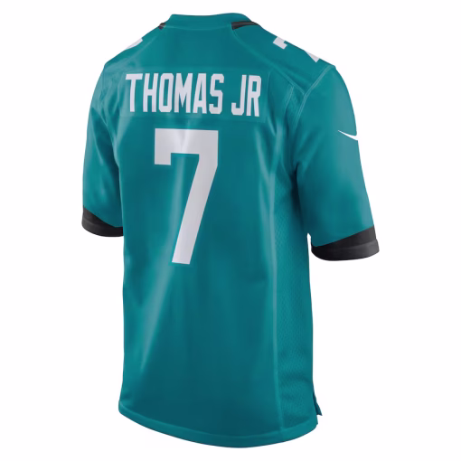 Brian Thomas Jr Jacksonville Jaguars Nike Player Game Jersey – Teal - Image 3