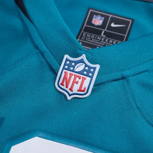 Brian Thomas Jr Jacksonville Jaguars Nike Player Game Jersey – Teal - Image 4
