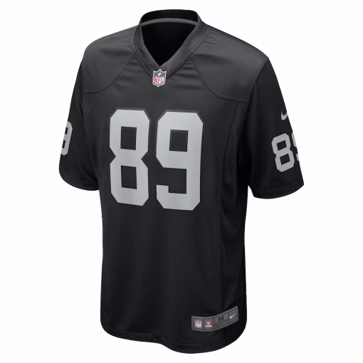 Brock Bowers Las Vegas Raiders Nike Player Game Jersey – Black - Image 2