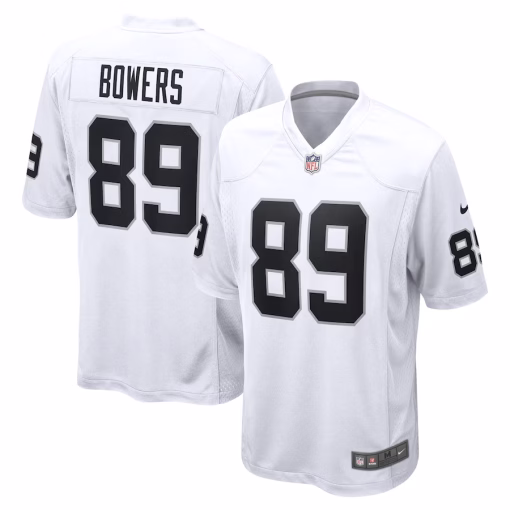 Brock Bowers Las Vegas Raiders Nike Game Jersey – White