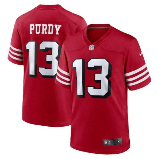 Brock Purdy San Francisco 49ers Nike Alternate Game Player Jersey – Scarlet