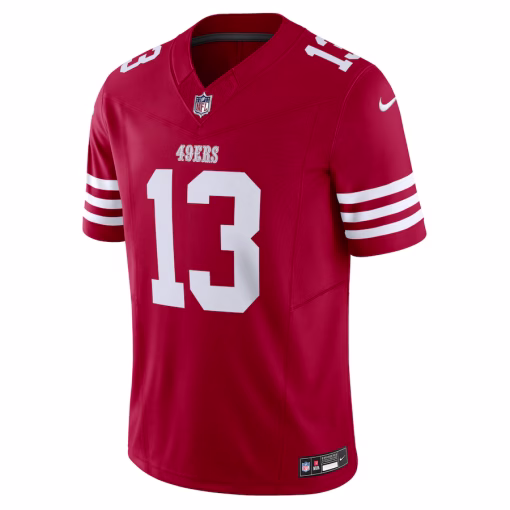Brock Purdy San Francisco 49ers Nike Vapor F.U.S.E. Limited Jersey – Scarlet - Image 2