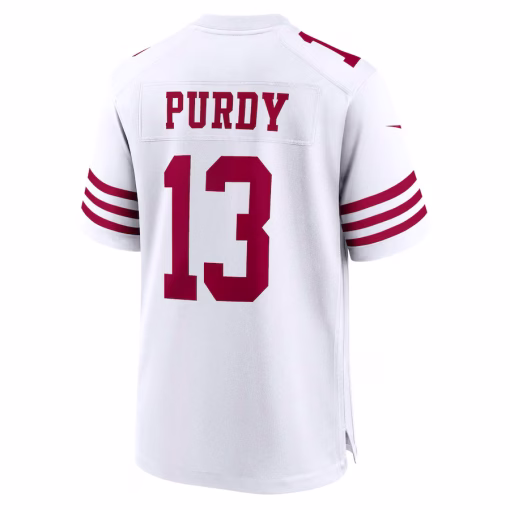 Brock Purdy San Francisco 49ers Nike Game Player Jersey – White - Image 3