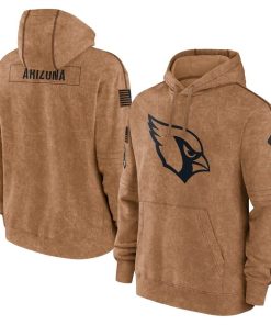 Men’s Nike Brown Arizona Cardinals Salute To Service Club Pullover Hoodie