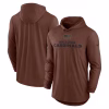 Men’s Nike Brown Arizona Cardinals Salute To Service Lightweight Long Sleeve Hoodie T-Shirt