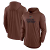 Men’s Nike Brown Carolina Panthers Salute To Service Lightweight Long Sleeve Hoodie T-Shirt